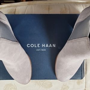 BNIB Cole Haan Hayes Gore Bootie ll Ankle Leather Boots 8.5B Ironstone Suede